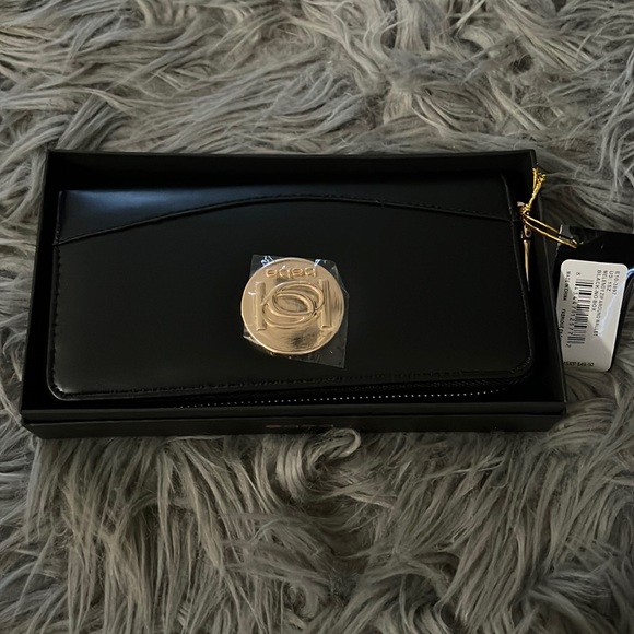 Bebe NWT Bebe Melendy Zip Around Wallet - New Women | Color: Black